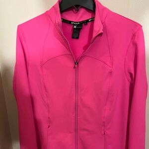 SPYDER Hot Pink Neon/Fuchsia Athletic Jacket Like New Condition Size Large